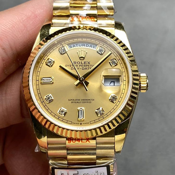 【QF製 加重版】ロレックスコピー時計 デイデイト M128238-0008(36mm) 人気上昇